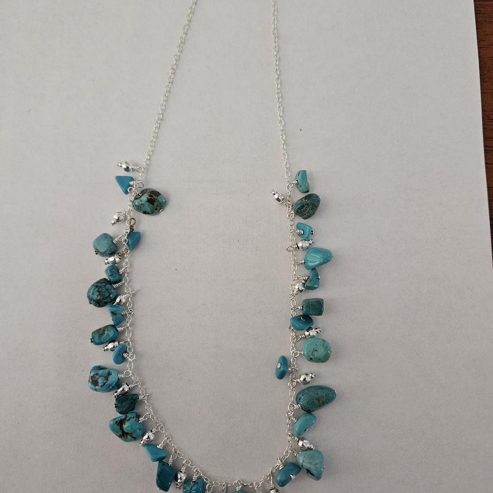 Turquoise and Silver Necklace